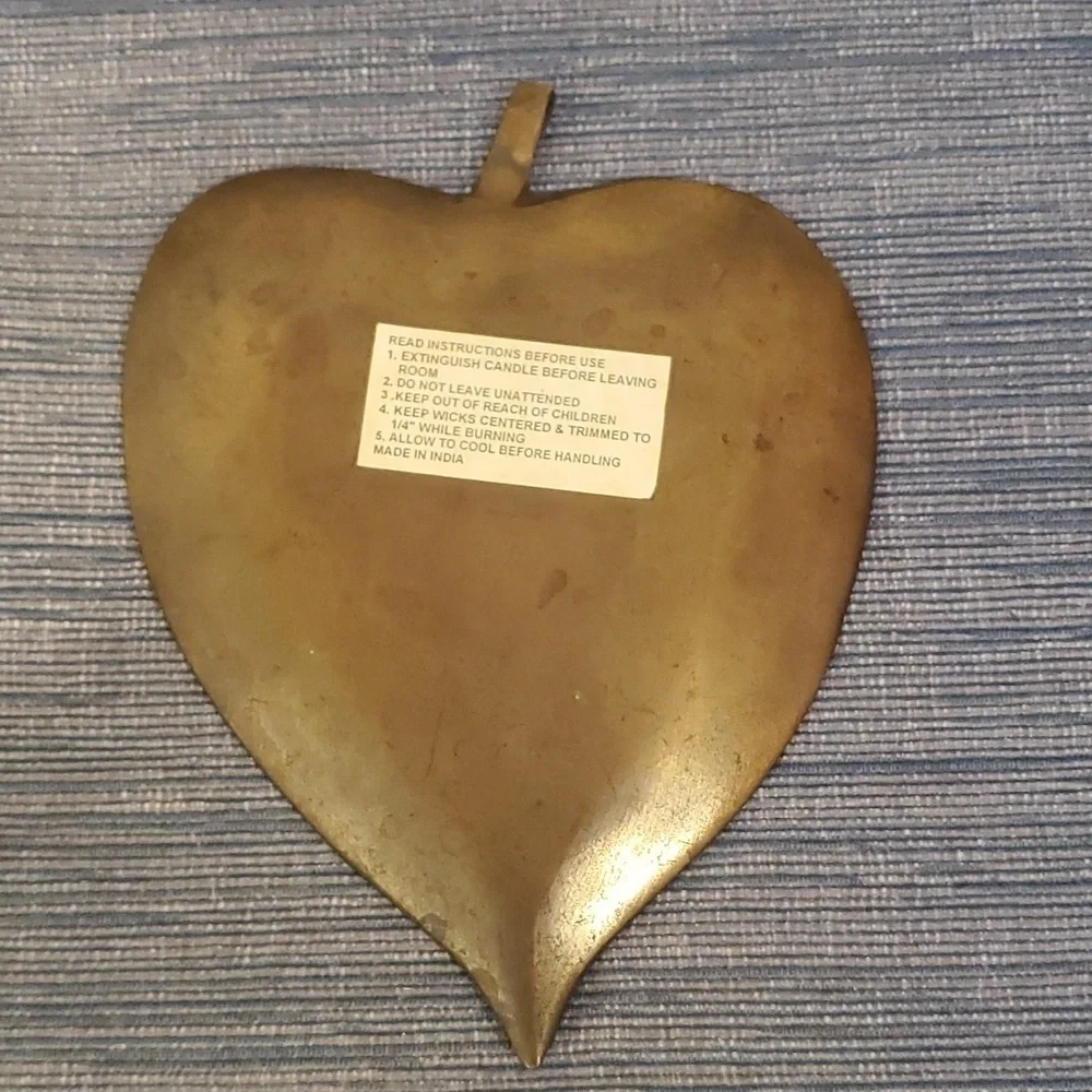 Metal Leaf Candle Holder / Tray